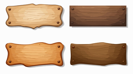Obraz premium Wooden Plaque Sign Vector Symbol Icon Design for Various Purposes