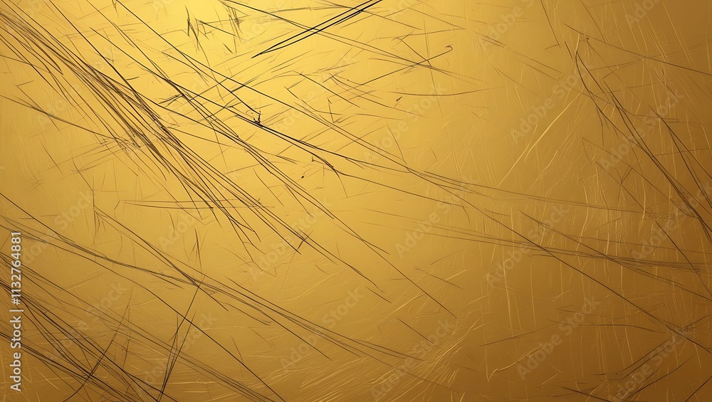Poster abstract golden scratch background. generative ai.