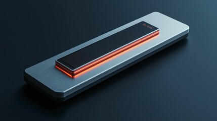 Sleek electronic counter enhances data efficiency in modern workspaces showcasing futuristic technology in minimalist design