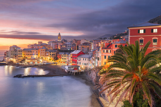 Bogliasco, Genoa, Italy quaint town on the Mediterranean Sea
