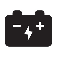Obraz premium Car battery icon. Car accumulator icon. Auto battery symbol.