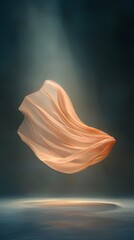 Floating Elegance: A Dance of Light and Fabric
