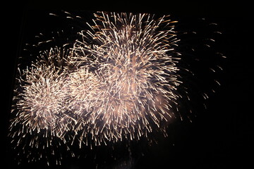 花火、冬の花火