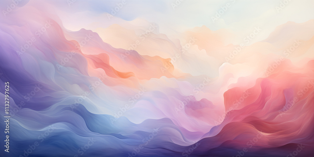 Poster soft abstract cloudscape background with copy space for text