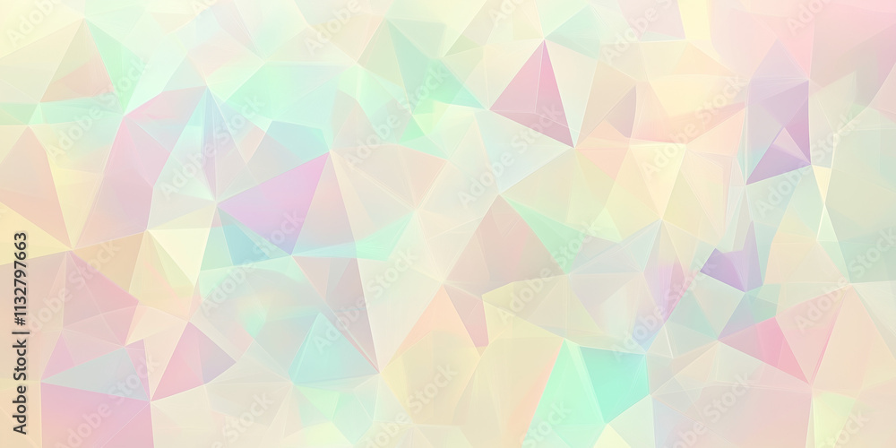 Poster soft pastel abstract geometric background with copy space for text