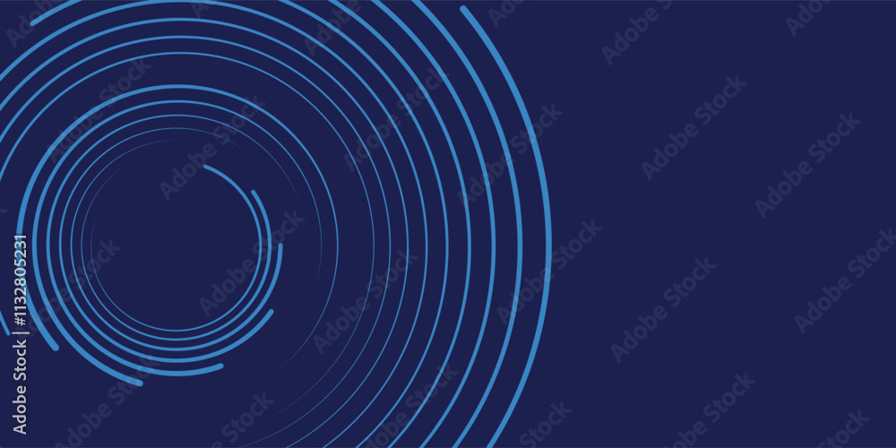 Poster abstract blue background with glowing curved lines. shiny blue swirl curve lines design. spiral line