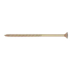 Long Metal Screw with Threaded Shaft and Flat Head for Construction and DIY Projects

