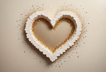 A White Heart in Glittering Contrast