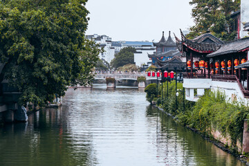 Scenery of Qinhuai River in Nanjing, Jiangsu Province, China