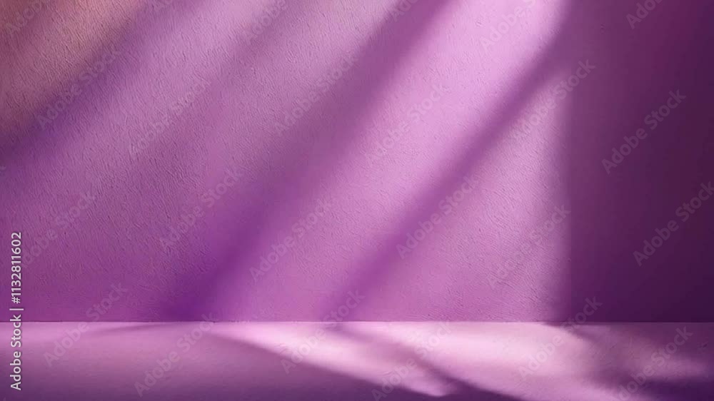 Wall mural abstract studio multicolor pastel background for product presentation. empty room with shadows of wi
