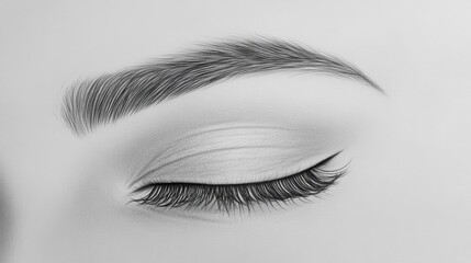 Fototapeta premium Close-Up of a Beautifully Designed Eye with Elegant Eyeliner Art
