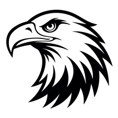Obraz premium Eagle head vector illustration.