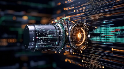 Conceptual AI Powered Entrepreneurial Hub Visualizing Business Growth Solutions and Innovation