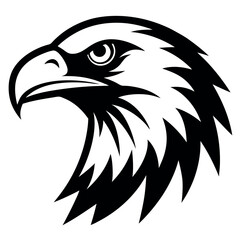 Obraz premium Eagle head vector illustration.