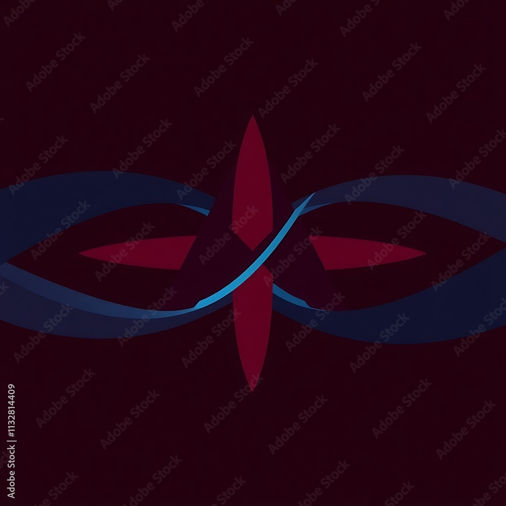 Poster abstract swirl design: a mesmerizing abstract design in vibrant hues, featuring flowing lines that i