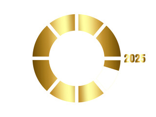 Naklejka premium gold coin with number one