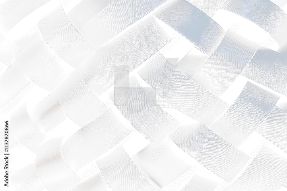Poster Abstract dark grey woven texture. Close-up of interwoven bands creating a complex pattern.