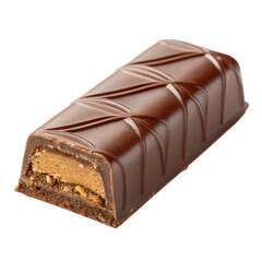 Obraz premium A chocolate bar isolated on a transparent background