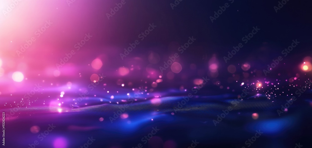 Poster futuristic glowing motion in a cyber environment abstract background with vibrant colors and dynamic