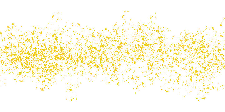 Gold paint splatters on white background, suitable for luxury branding, art projects, backgrounds, and design elements in elegant and upscale designs.