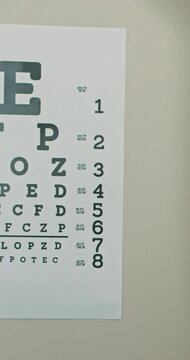 Close-Up of Phoropter and Eye Chart: Optometrist's Tools for Vision Testing