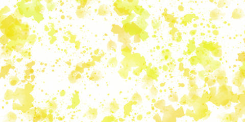 Yellow watercolor splatters create a vibrant background pattern suitable for backdrops, invitations, posters, and design projects needing a pop of color.