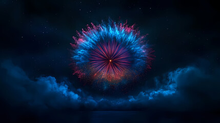 Fototapeta premium Firework Celebration Vibrant