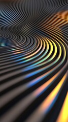 Holographic Flowing Lines with Vibrant Colors