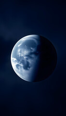 Obraz premium Earth And Moon Close Up Earth Background, mindfulness theme, with white tones