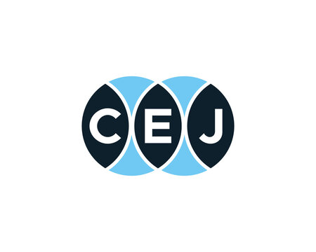 CEJ logo design vector template. CEJ