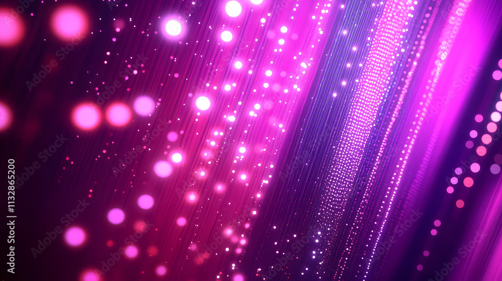 Poster futuristic tech background with luminous dots and lines forming a network, ideal for digital and ai-