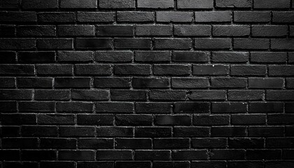 black brick walls background and texture the texture of the brick is black background of empty brick basement wall black wall