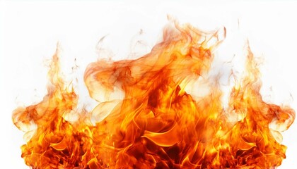 flame fire isolated on  white background