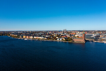 Obraz premium Stockholm aus der Luft
