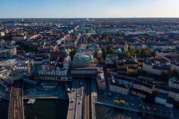Obraz premium Stockholm aus der Luft