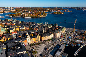 Obraz premium Stockholm aus der Luft