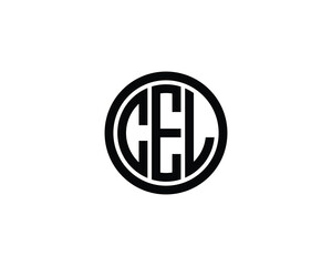 Obraz premium CEL logo design vector template. CEL