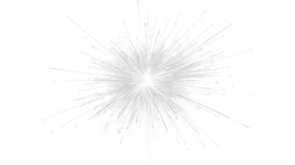 Twinkling silver glitter abstract sparks isolated on transparent background, cutout