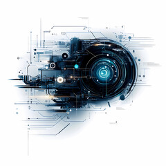 Obraz premium Futuristic IoT and AI: The Intersection of Innovation, Connectivity, and Automation