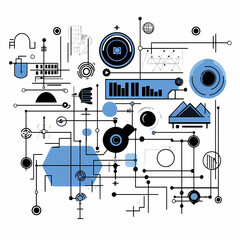 Obraz premium Futuristic IoT and AI: The Intersection of Innovation, Connectivity, and Automation