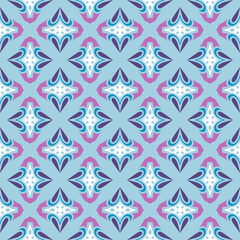 Fototapeta premium Spring Bloom Delicate Flowers on a Blue Background 