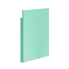 3d render of a kitchen facade, mint classic kitchen facade, door for kitchen cabinet	
