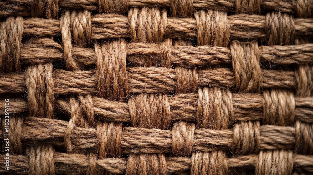 Poster a close-up view of woven natural fibers creating a textured pattern.