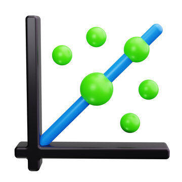 Scatter Plot 3d Render Icons