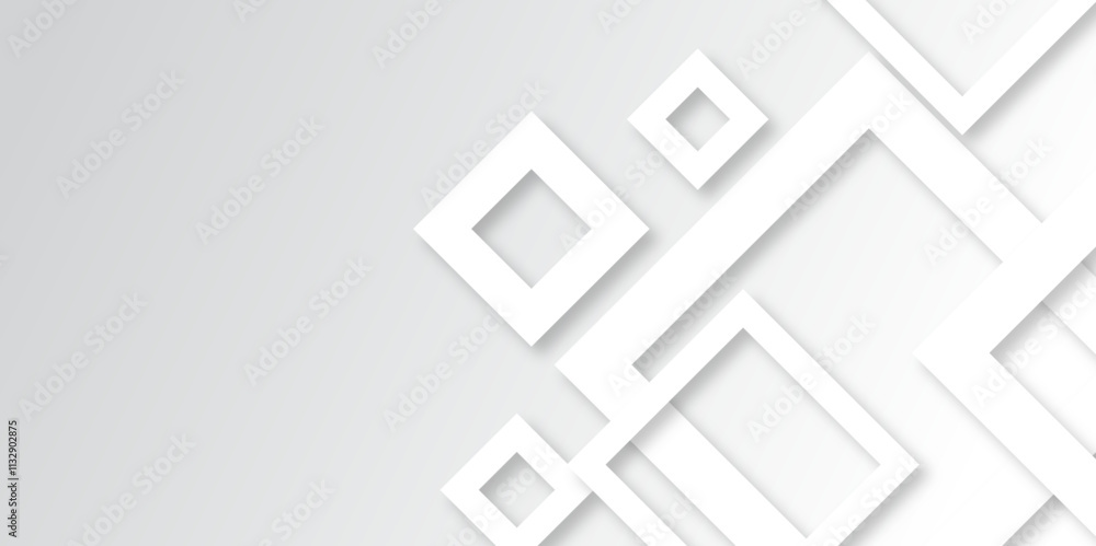 Aufkleber Abstract white and grey triangle overlay texture background. Modern elegant white gray banner background with creative design and shiny lines. Light gray triangle abstract subtle vector background..	