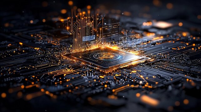 Futuristic Social Media Marketing Analytics Dashboard with Glowing AI Powered Data Insights
