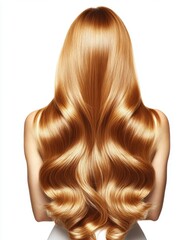 Fototapeta premium Long, Wavy, Light Brown Hair