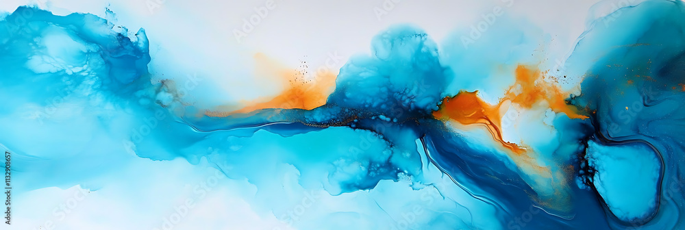Aufkleber enhance your space with a mesmerizing display of abstract fluid artistry.
