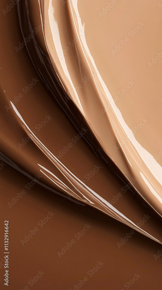 Aufkleber a gradient background fading from deep mocha to lighter shades creates a smooth and luxurious textur