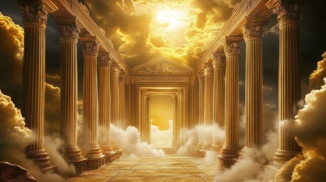 Surreal illustration of a mystical atmosphere. 